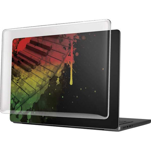 Rasta Color Keys MacBook Pro 14in (2021-24) Case plus Skin